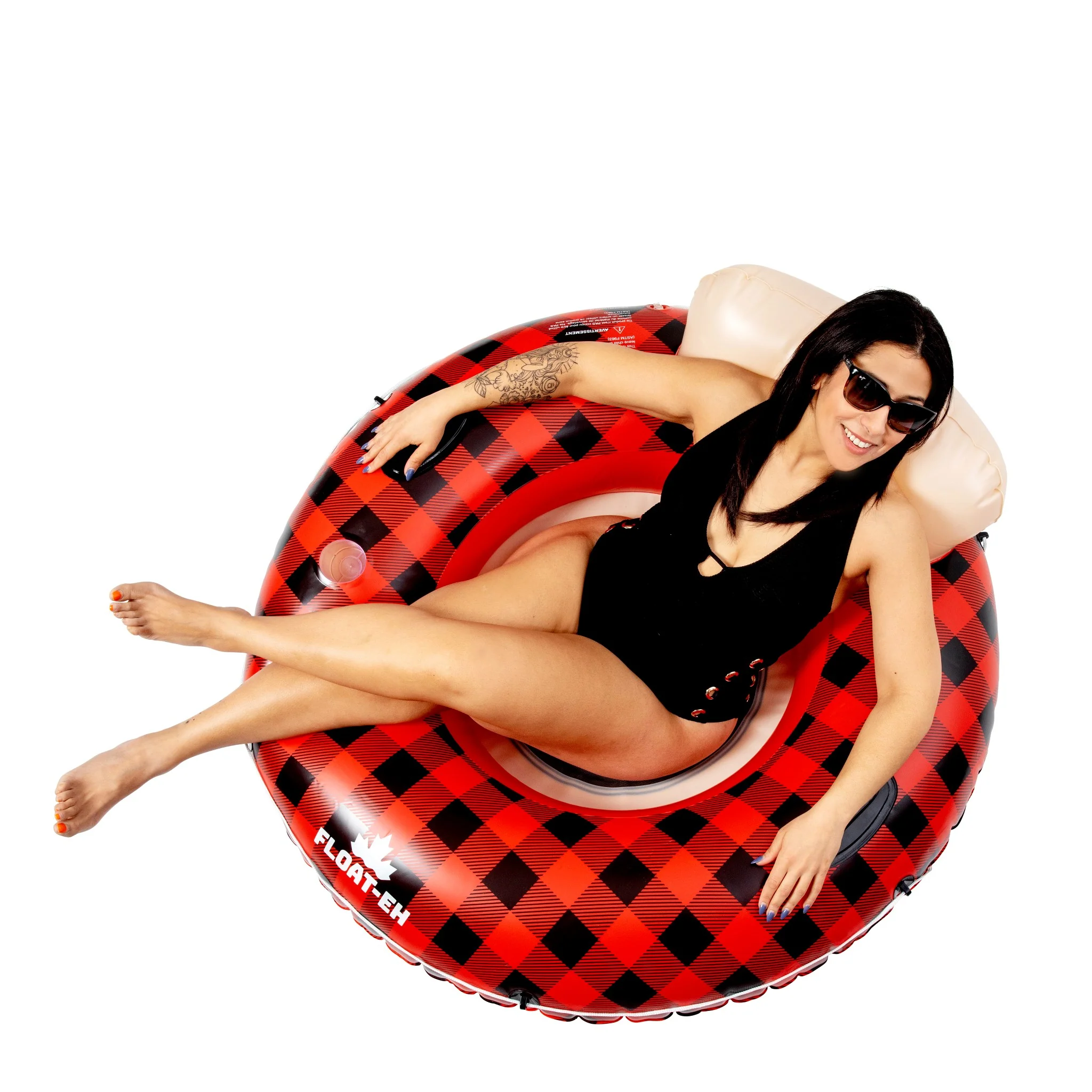 The Plaid River Tube - Adult River Swimming Float - Image 3