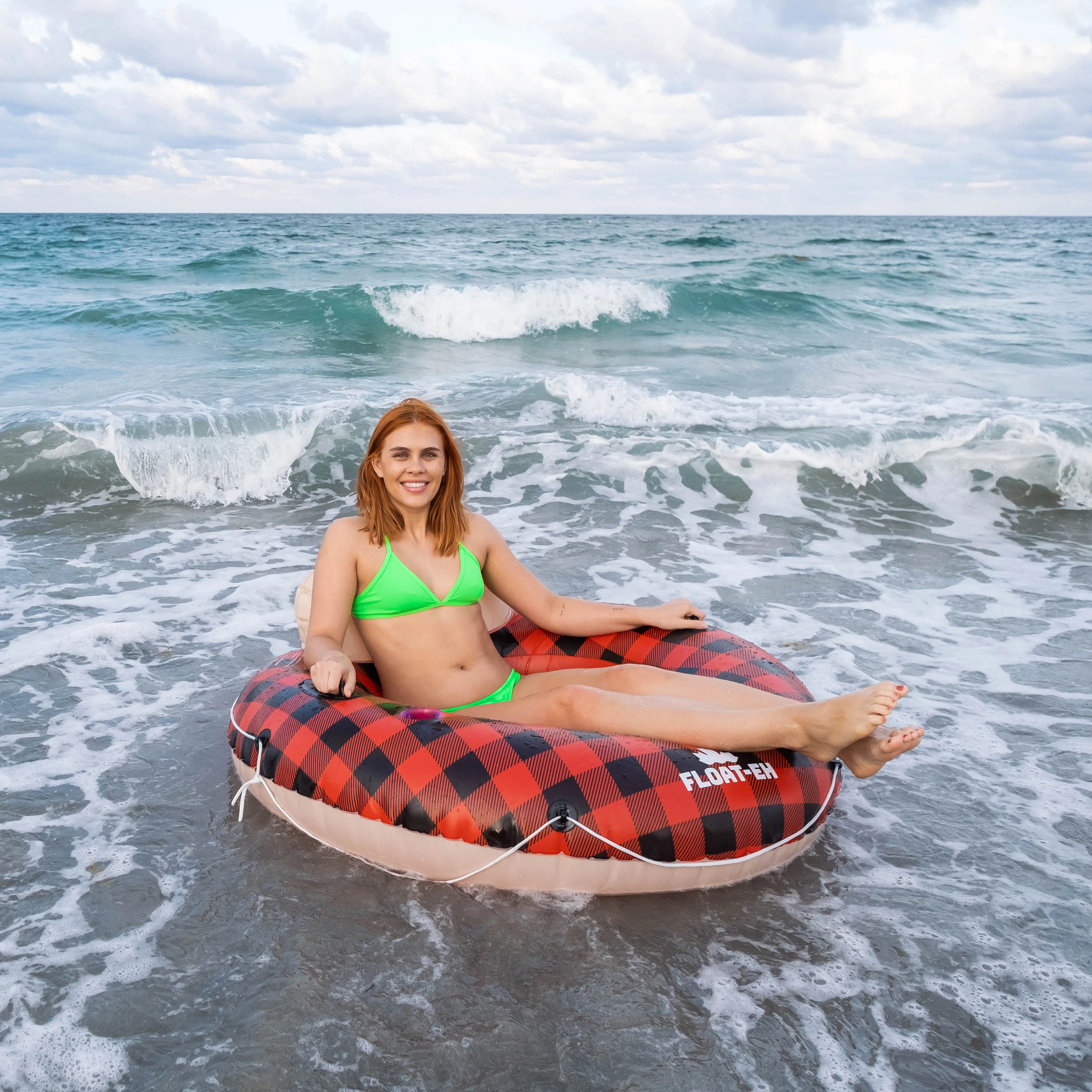 The Plaid River Tube - Adult River Swimming Float - Image 6