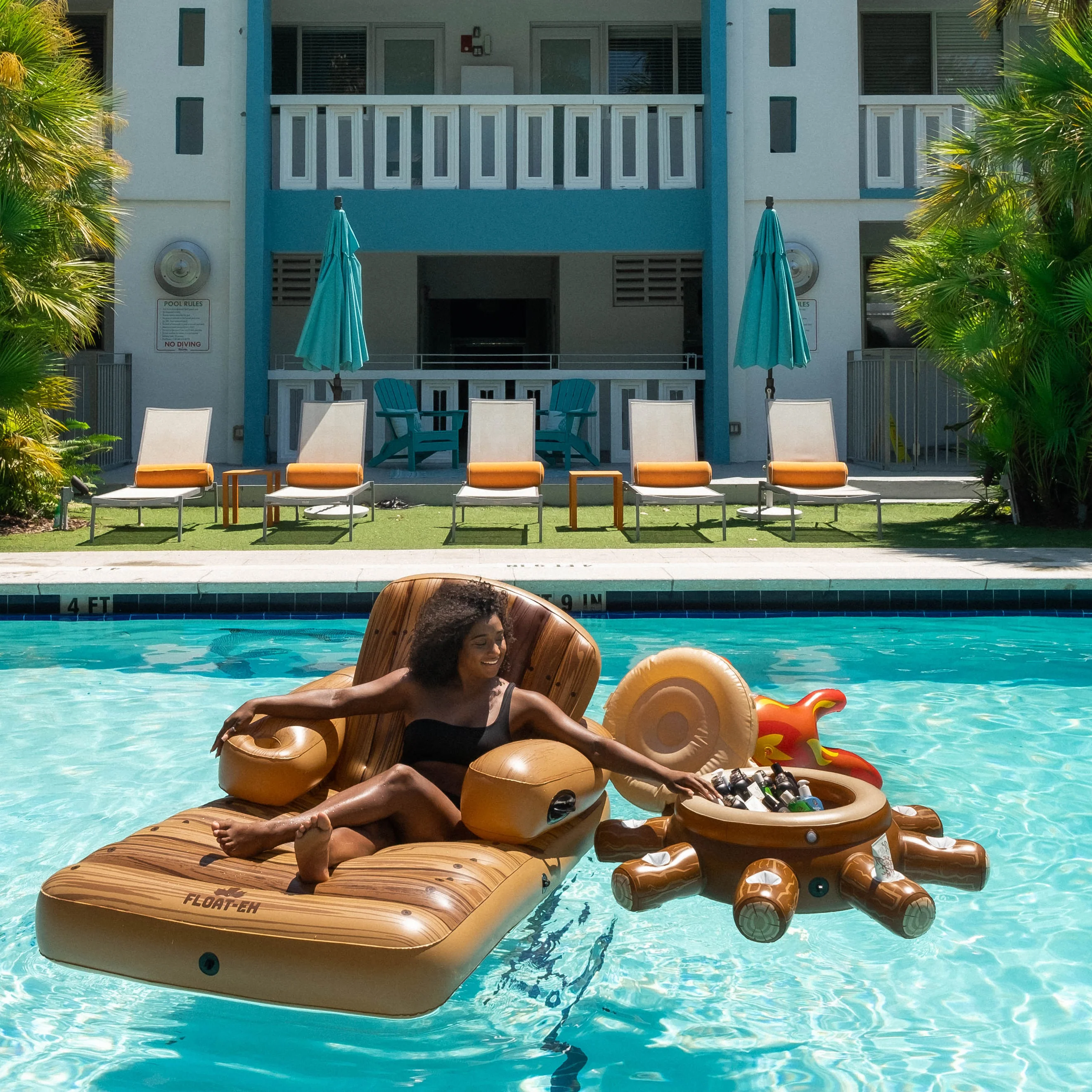 Campfire Cooler - Inflatable Floating Beverage Cooler - Image 7